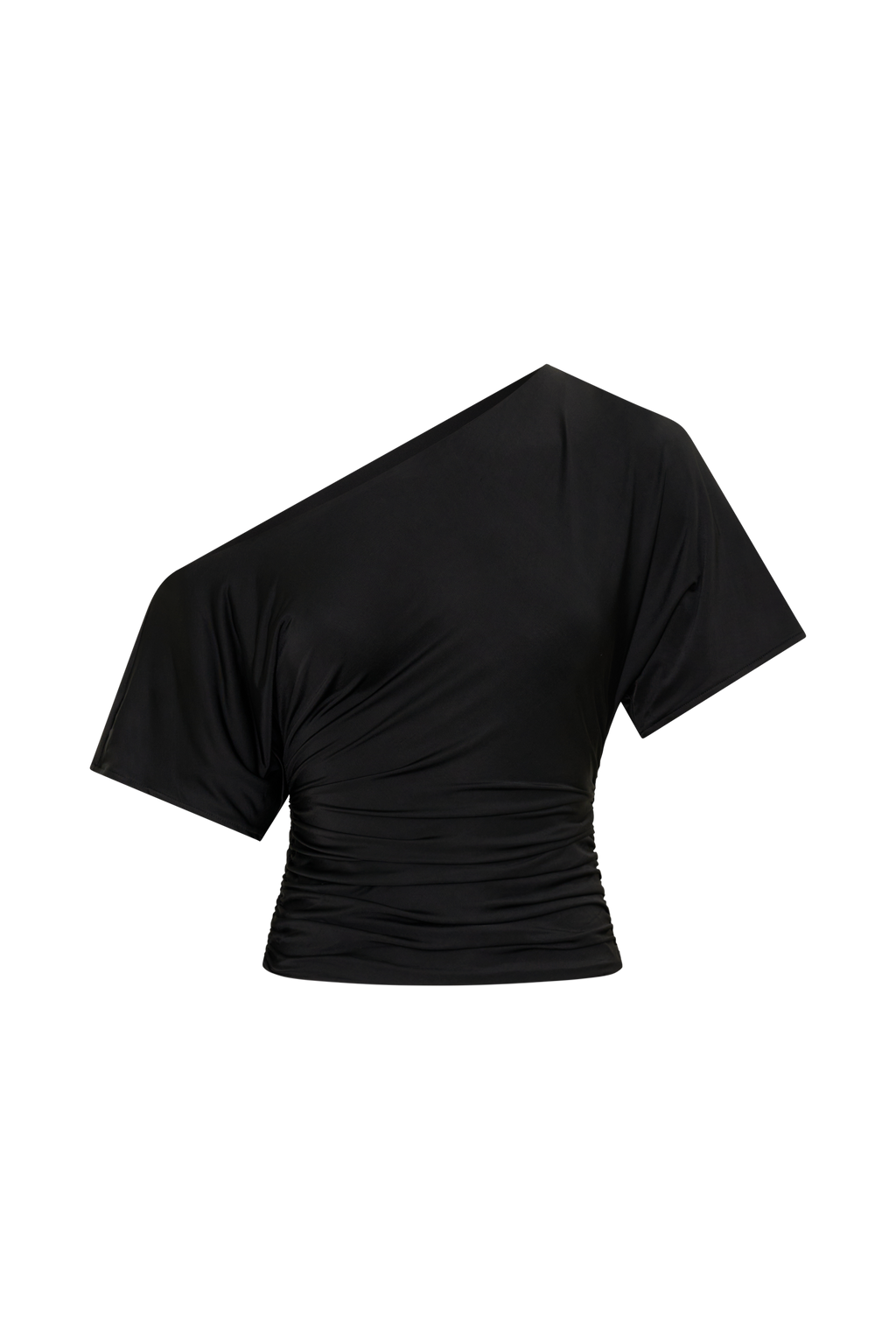 Off Shoulder Slinky Top - Black