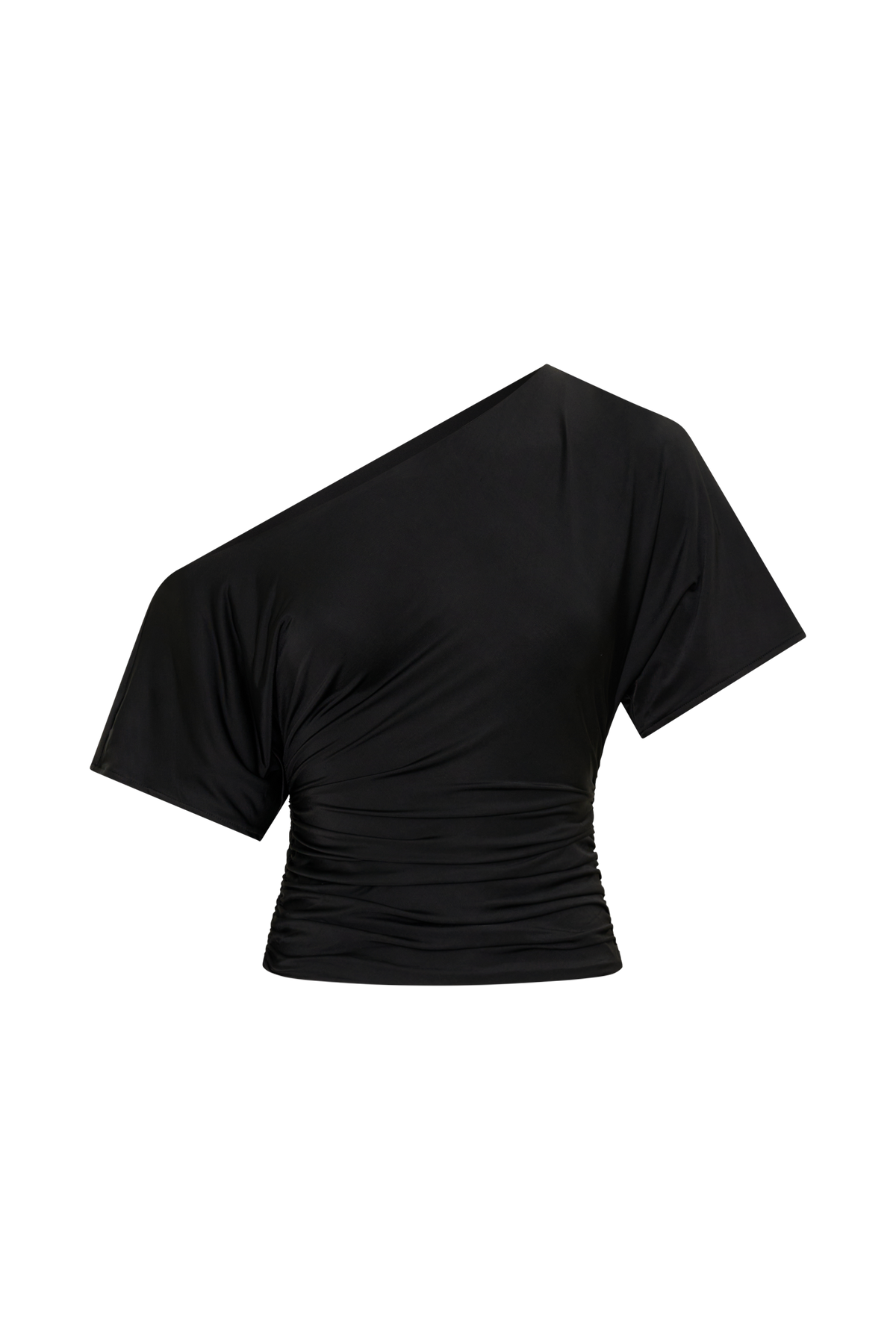 Off Shoulder Slinky Top - Black