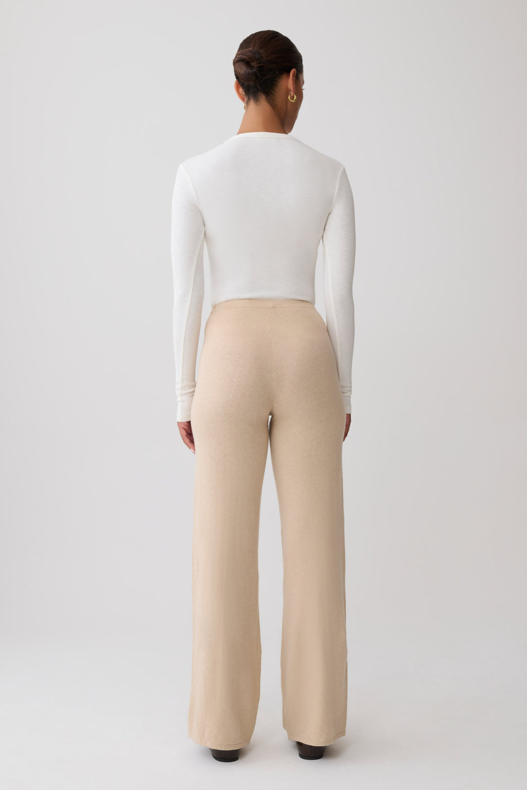 Knit Pants - Oat Marle