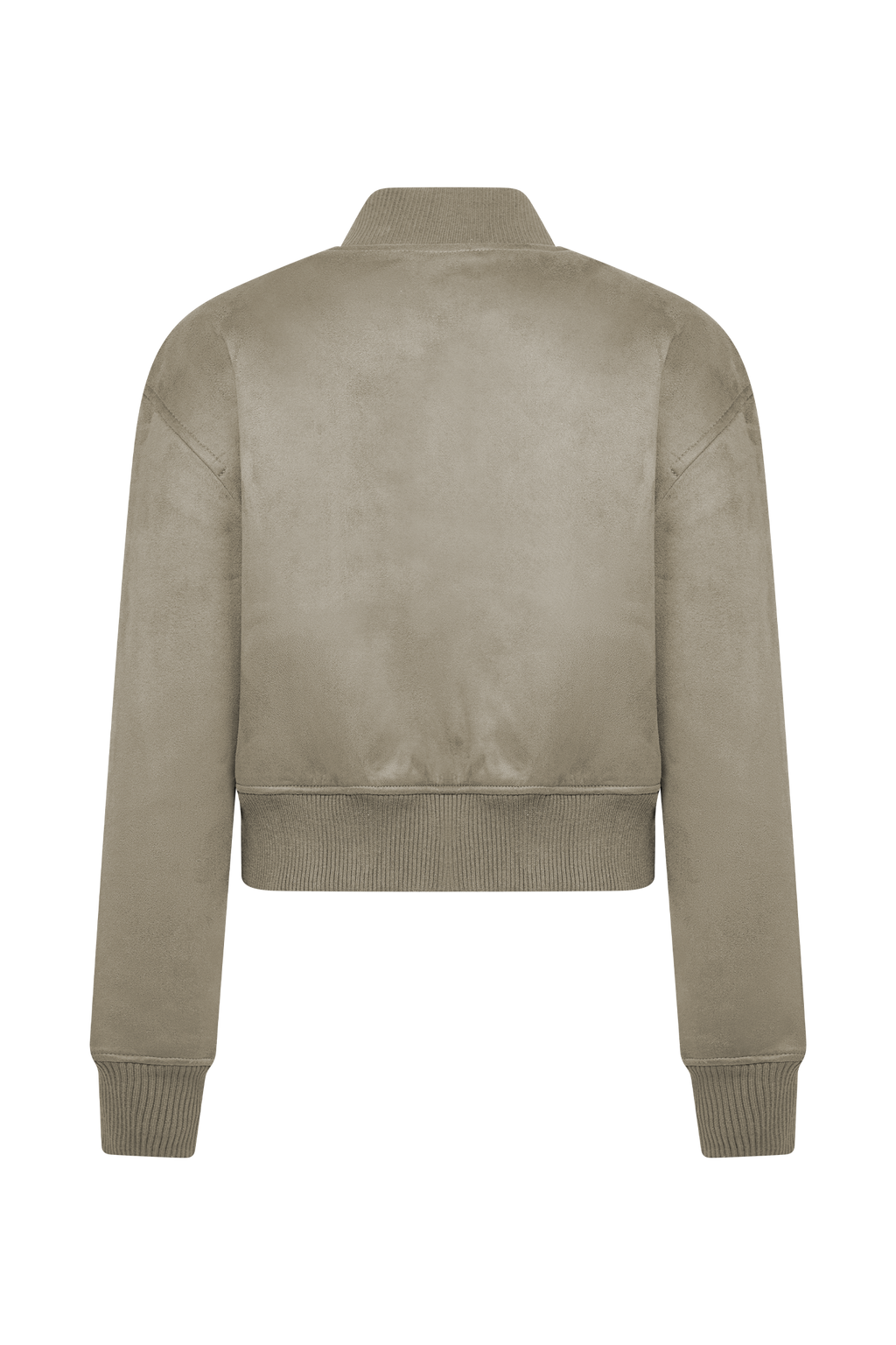 Suede Bomber Jacket - Sand