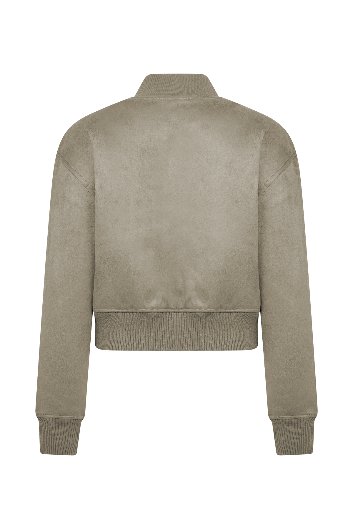 Suede Bomber Jacket - Sand