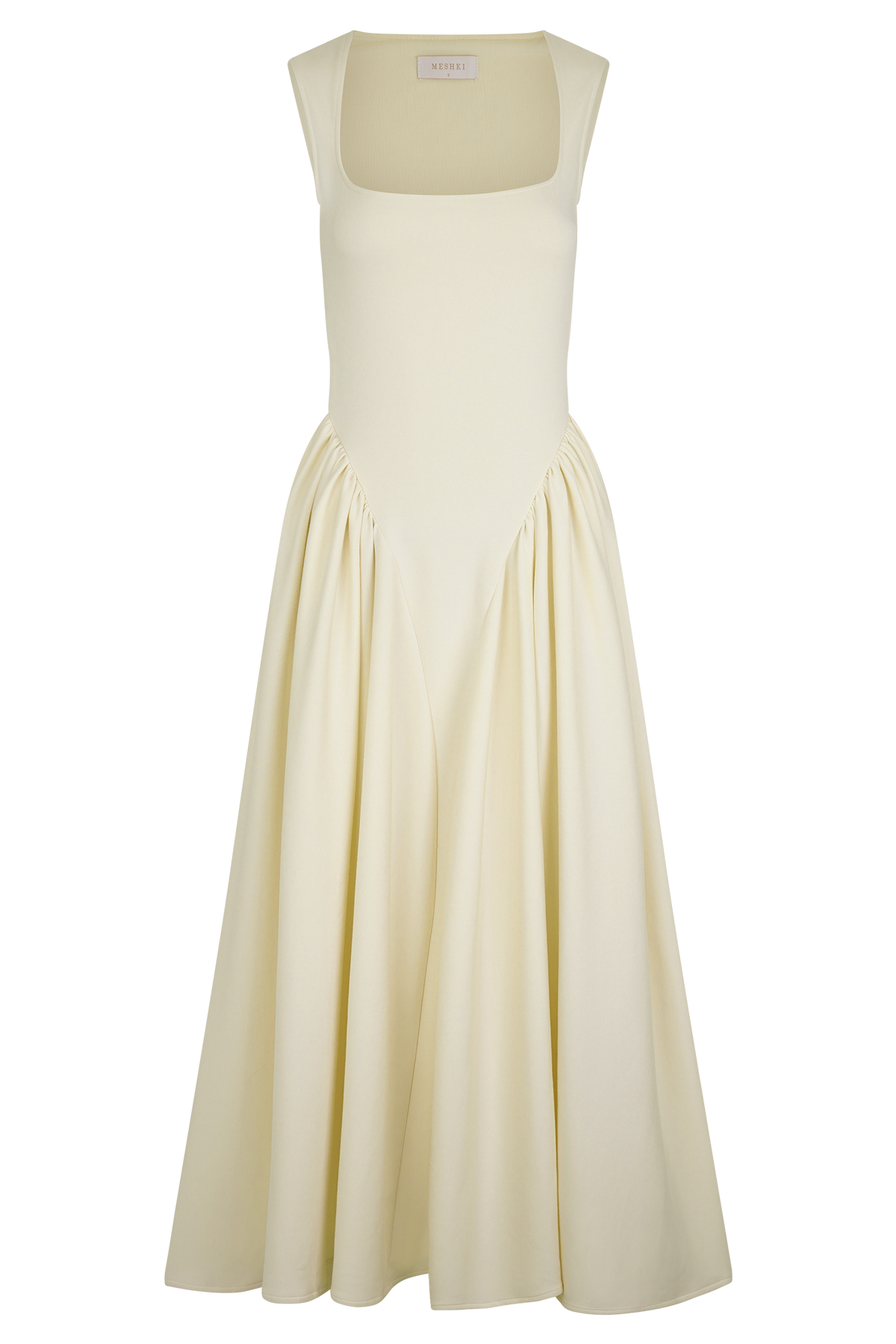 Scuba Jersey Midi Dress - Ivory